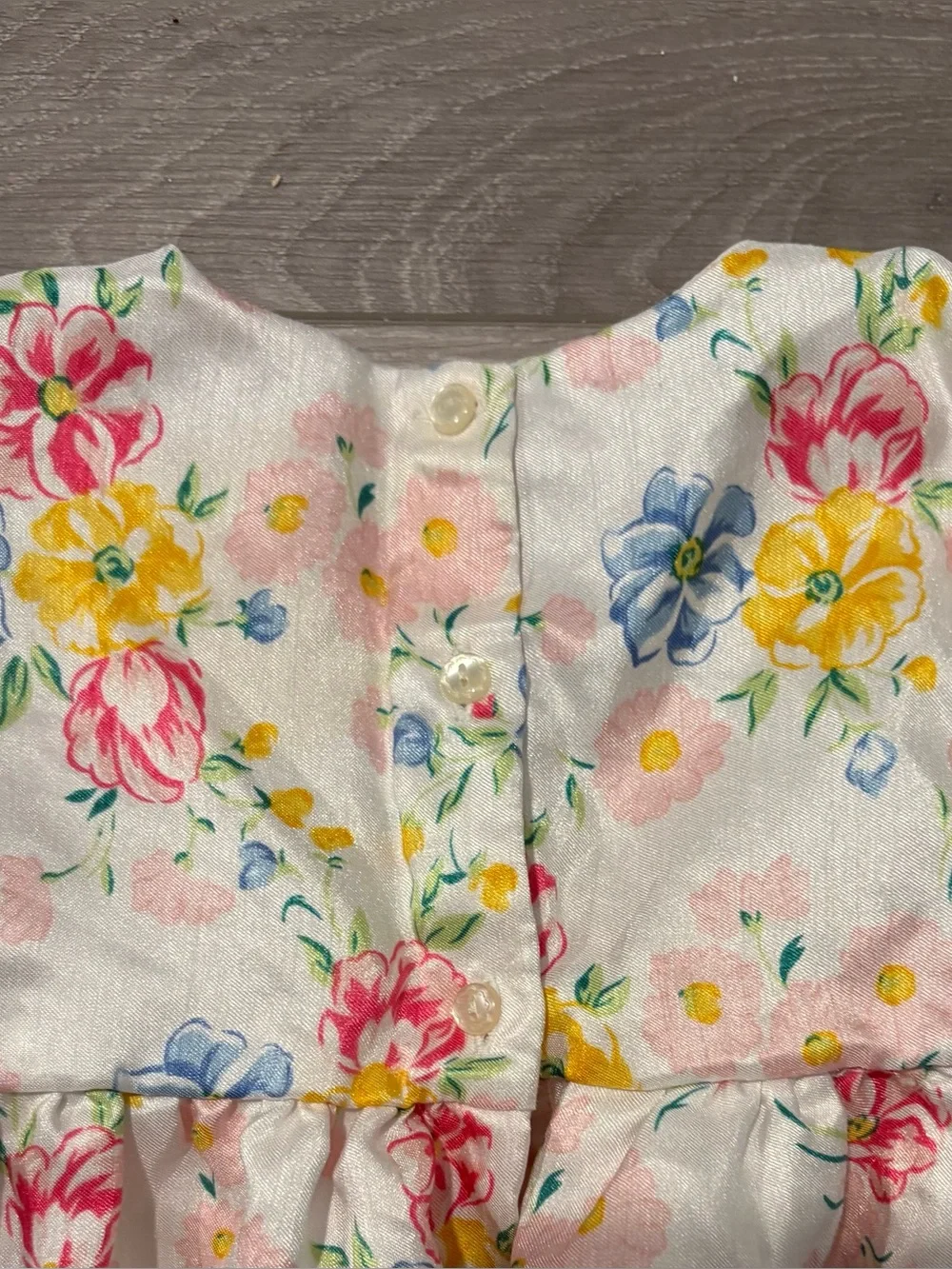 CHAPS Floral Satin Girl's Dress with Pink Sash. Girls 18 months